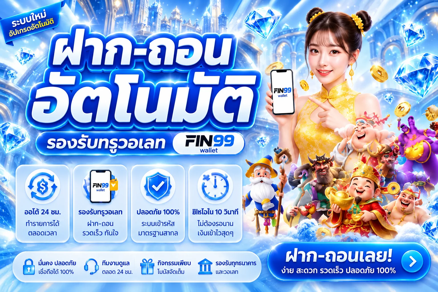 FIN99 โปรโมชั่นฝากถอนออโต้